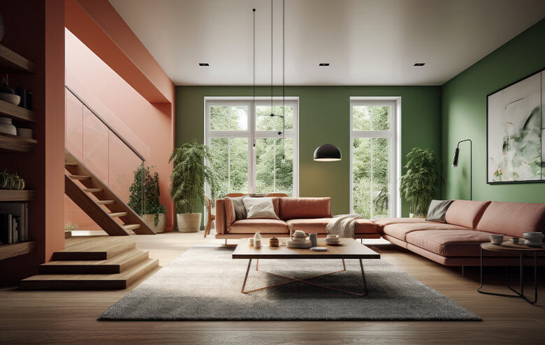 Latest Wall Paint Colour Combinations for Living Room