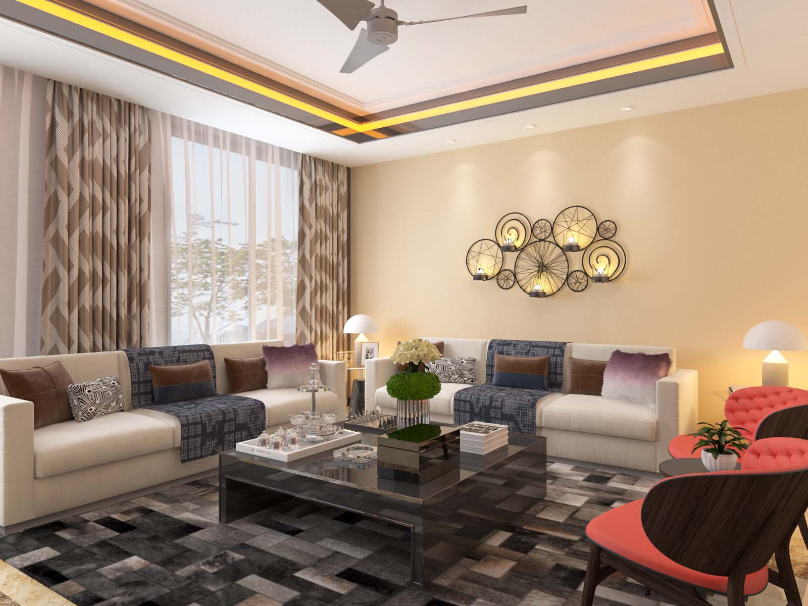 Simple Interior Design For Living Room In India