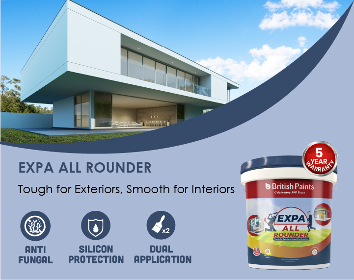 Expa All Rounder Acrylic Emulsion Paint- British Paints